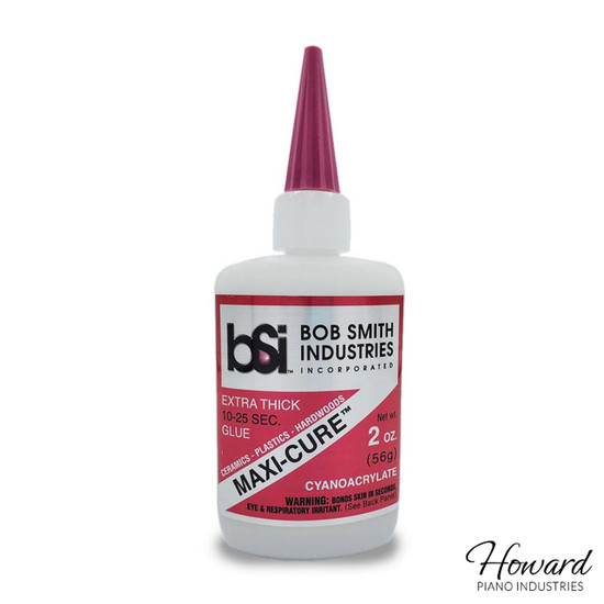 MAXI-CURE Cyanoacrylate (CA) Glue Extra Thick Viscosity - 2 oz. BSI Inc. Howard Piano Industries