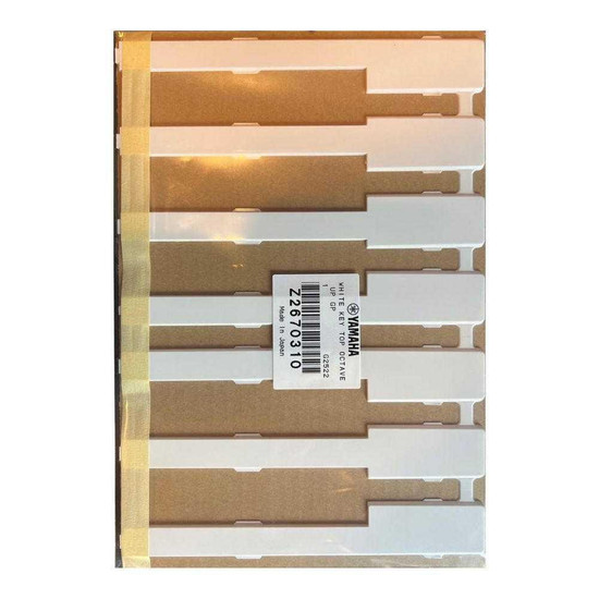 Full Set of Piano Keytops for Yamaha Uprights and Small Grands - Full set of 52