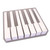 German Piano Keytops with Attached Fronts - White Schaff Piano Supply Howard Piano Industries