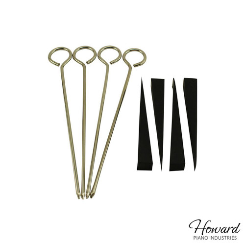 Piano Tuning Mutes with Handles - Set of 4