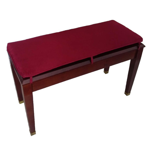 Wine Suede Piano Bench Cushion Howard Piano Industries Howard Piano Industries